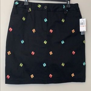 COUNTERPARTS black/ multi colored skirt size 12.